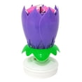 thumbnail image 1 of Candle Cake - Velas electrónicas giratorias de loto - Morado de doble capa Likrtyny Para estrenar, 1 of 7