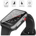 thumbnail image 2 of Hard Case for Apple Watch Series 3 / Series 2 Screen Protector 38mm, Hard PC Case Slim Tempered Glass Screen Protector Overall Protective Cover for iwatch Series 3/2,Black,38mm,2pcs, 2 of 8