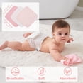 thumbnail image 5 of Viviland Baby Towels and Wash Cloths Set - Hooded Towels, Face Towels, Burp Cloths or Wipes - Absorbent Bath Towels - 6-Pack, Size 28 x 28 Inch (Pink Unicorn), 5 of 10