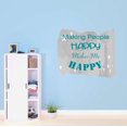 thumbnail image 2 of Making People Happy Makes Me Happy Inspirational Happiness Quote Vinyl Design Wall Art Sticker Designs Vinyl Stickers For Home House Walls Rooms Windows Bedroom Decoration Size (28x28 inch), 2 of 3