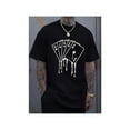thumbnail image 1 of Men's Royal Casual Cotton T-Shirt with Melted Playing Cards Graphic - Short Sleeve Summer Tee for adults, Machine Washable, Cotton T Shirts, 1 of 6