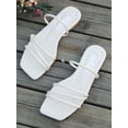 thumbnail image 4 of Women Minimalist Slide Sandals  Elegant Summer Flat Sandals, 4 of 6