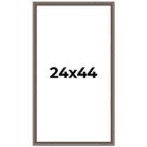 24x44 Frame Silver Real Wood Picture Frame Width 1.25 Inches | Interior Frame Depth 0.5 Inches |
