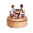 thumbnail image 3 of Caja musical de cuerda coleccionable Toca melodía Hermosa rotación clásica Manualidades Pareja, 3 of 9