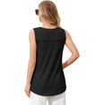 thumbnail image 5 of Attraco Womens Camosoles Tank Tops Built in Bras Summer Pleated Square Neck Tops Flowy Sleeveless Shirts, 5 of 7