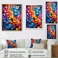 thumbnail image 4 of Designart "Dreaming Among Colorful Leaves" Leaves Floater Framed Canvas Prints, 4 of 5