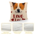 thumbnail image 4 of YINGXI  Dog Paw Throw Pillow Covers You Me and The Dog Claw Decorative Pillowcases Dog Lover Gifts with Dog Quotes Cushion Covers for Women Housewarming Gifts Dog Decor 22x22in, 4 of 5