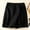 Black, variant on RYDCOT Women's Solid Color Casual High Waisted Plus Size Beach Shorts White