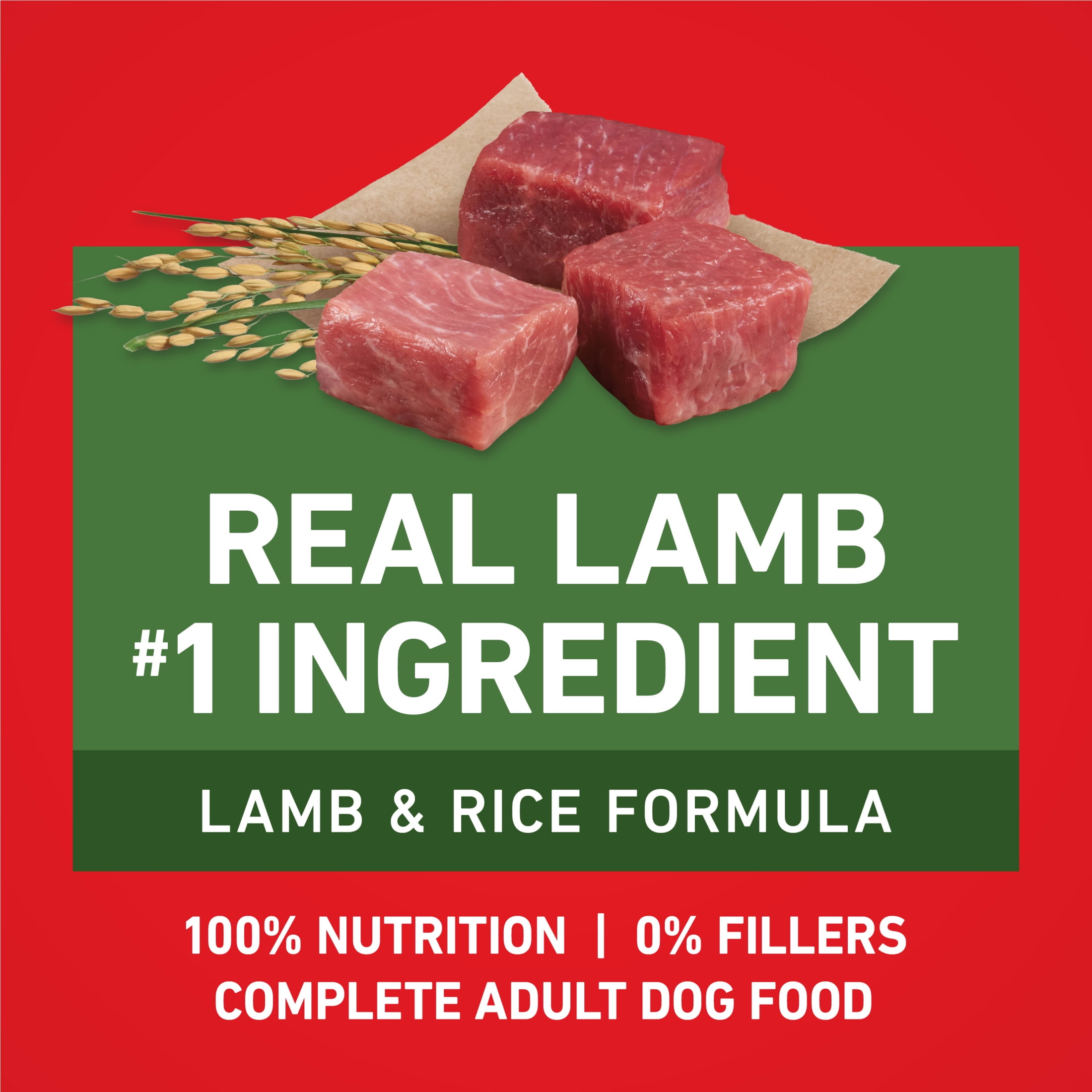 (4 pack) Purina ONE Lamb and Rice Formula Dry Dog Food, 8 lb, 4 Pack