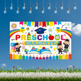 thumbnail image 6 of Colorful Design Preschool Graduation Banner Lightweight Children's Event Photo Backdrop for Kids Party Indoor Decoration Celebration, 6 of 8