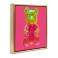 thumbnail image 3 of Stupell Industries Eclectic Candy Bear on Pink Gold Floating Frame Canvas Art, 18 x 18, by Amelia Noyes, 3 of 8