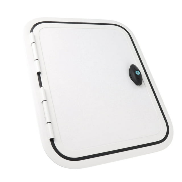 Baggage Door, UV H500 W400mm Waterproof 180 Degree Opening Aluminium Alloy Frame RV Access Storage Door for Trailer