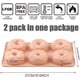 thumbnail image 3 of 6 Cavity Silicone Slotted Tube Cake Pan, European Grade Non-Stick Silicone Mold for Donuts, Jelly, Cupcakes, Doughnuts, Cake, Bread - 2 Pack, 3 of 4