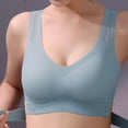 thumbnail image 2 of ByworldtasicNo Boundaries Womens Seamless Wireless Bra Wide Shoulder Strap V Neck Padded Support Bra Closure Daily Breathable Bra, 2 of 8