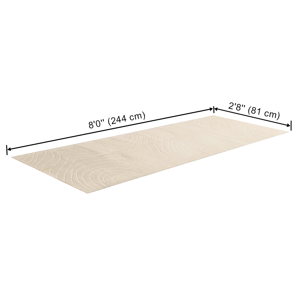 Tapis de couloir Somos Lavable à la Machine Contemporain/Moderne pour Salon, Chambre, Salle A Manger, Entrée, Couloir et Plus Encore.