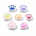 thumbnail image 2 of 1000pc Handmade Polymer Clay Beads Paw Print Mixed Color 8~11x9~11x4~5mm Hole: 1.2~1.6mm, 2 of 5
