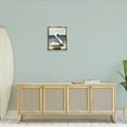 thumbnail image 4 of Stupell Industries Tropical Resting Beach Pelican Gold Floating Frame Canvas Art, 17 x 21, by Julie DeRice, 4 of 8