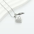 thumbnail image 6 of God Has You In His Arms, I Have You In My Heart - Heart Urn Necklace for Ashes with Birthstone Cremation Necklace for Human / Pet Ashes Necklace, 6 of 8