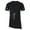 Black, variant on Men's Summer Fashion T-Shirts Leather Patchwork Short Sleeved Round Neck Loose Tops White