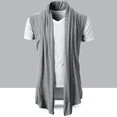 thumbnail image 5 of Joernso Spring Autumn Cardigan Jacket Solid Color Irregular Hem Draping Cardigan Vest Streetwear, 5 of 8