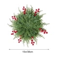 thumbnail image 3 of Tyidzon Christmas Pine Placemat, Artificial Round Greenery Placemat Reusable for Christmas Party Decorations, 3 of 7