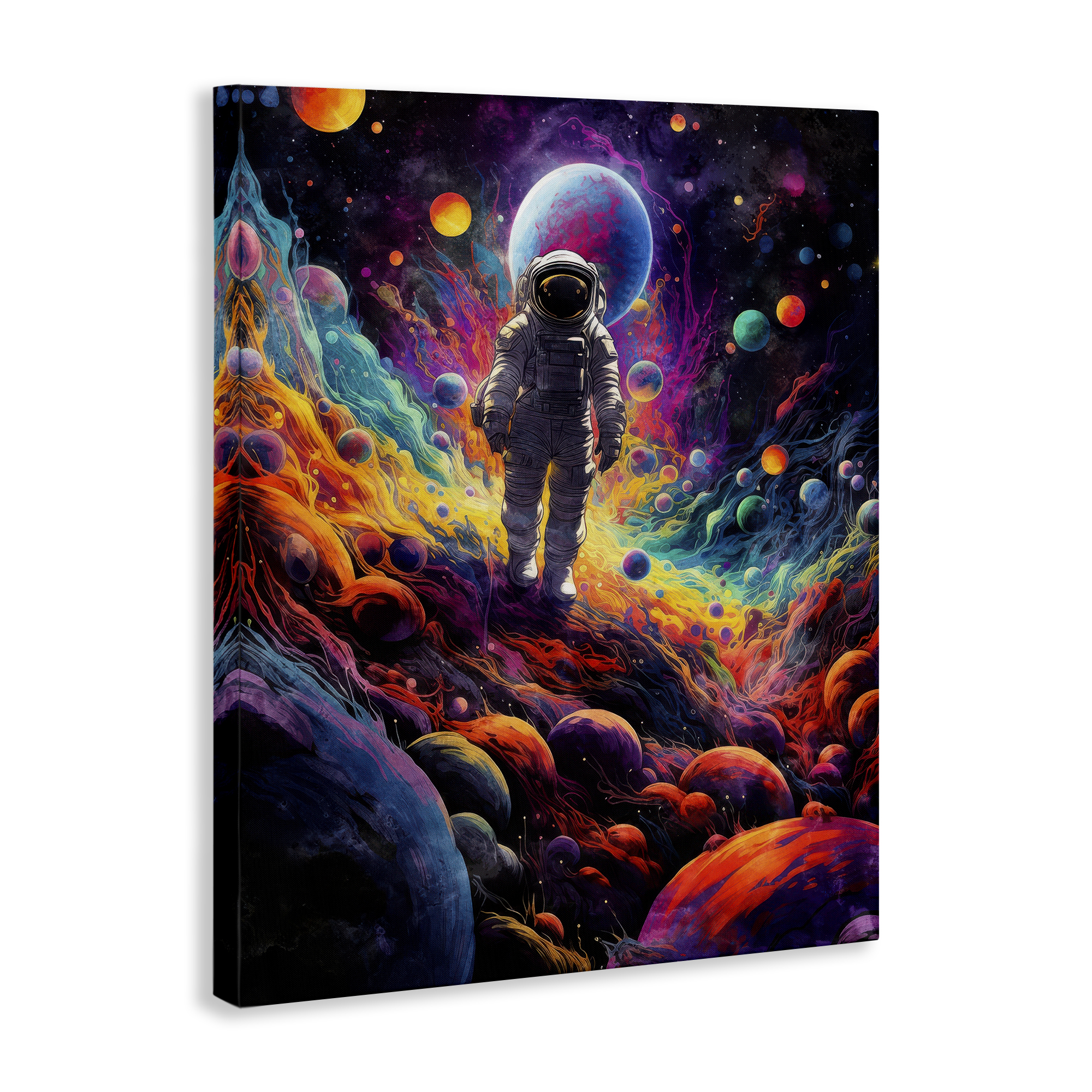 Stupell Industries Stepping on Space Terrain Astrology & Stars Painting Wrapped Canvas Art Print Wall Art, 30 x 40