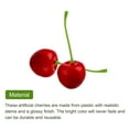 thumbnail image 4 of 20pcs Artificial Cherries Fake Fruit Model Home Kitchen Party Decoration Photography Prop Red, 4 of 6