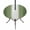 Dark Green, variant on Round Outdoor Tablecloth with Umbrella Hole and Zipper, Dark Green Striped Fitted Table Cover with Elastic Edge for 55-60 Inch, Green White Ombre Farmhouse Gradient Waterproof Patio Tablecoths