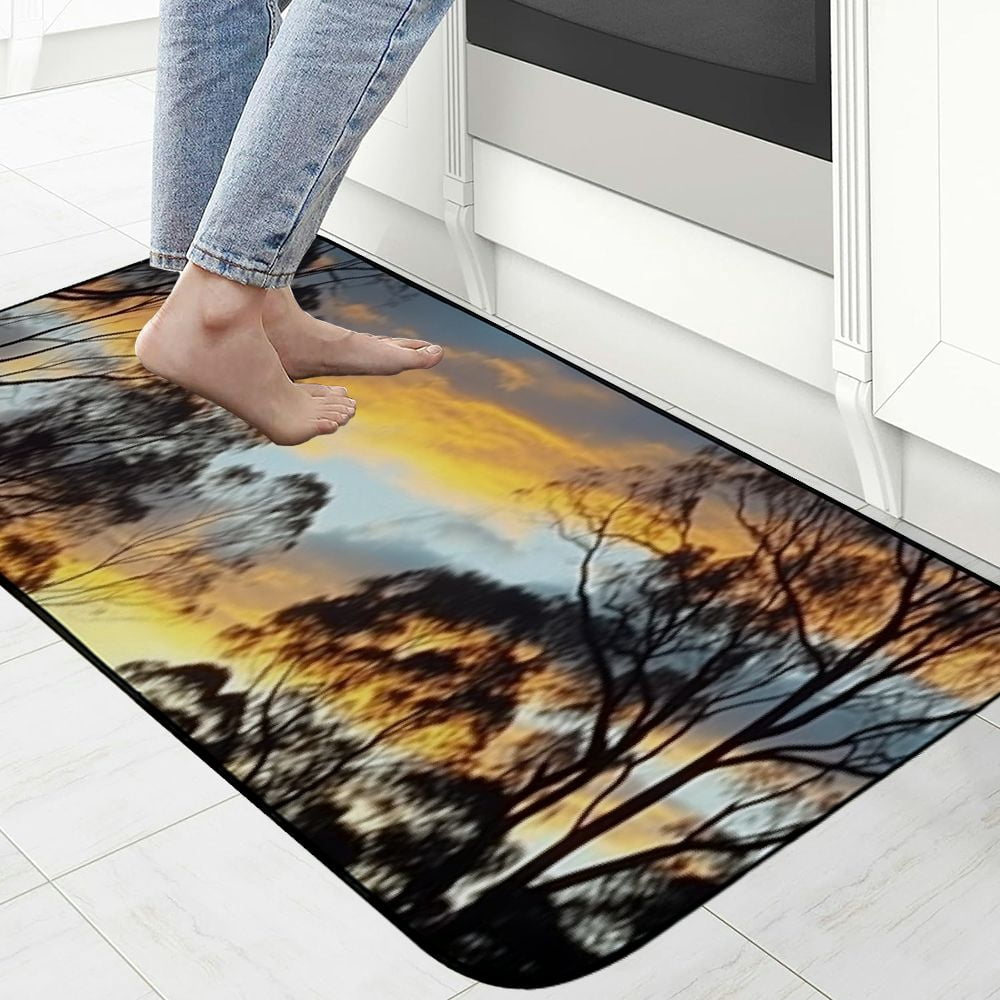 Qinduosi Welcome Mat, Decorative Door Mat, Door Mat with Non-Slip Rubber Backing, Easy Cleaning, Traps Dirt, Rug for Entry, Patio, Garage
