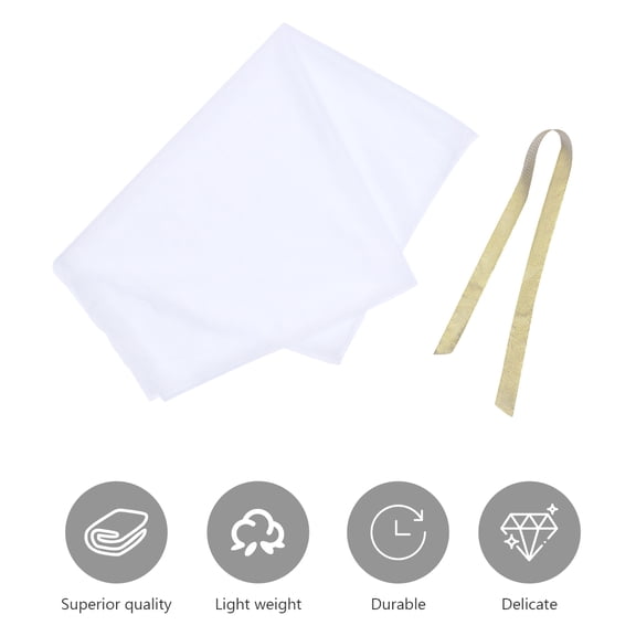 ELAYARD White Decorative Tulle Fabric, Lightweight and Sheer for Wedding Decorations, Party Events, and Craft Projects
