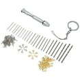thumbnail image 4 of 126Pcs Hand Twist Drill Home Made Key Ring Pendant Tool Set Kit for Assembly DIY, 4 of 5