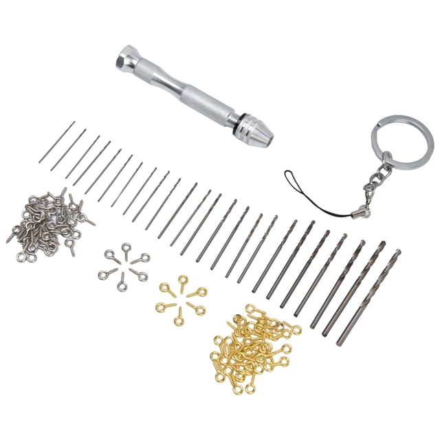Taladro Helicoidal Manual, Taladros Para Llavero, Rango Ajustable De 0,3-3,4 Mm, 126 Piezas, Portátil Para Ensamblaje ANGGREK Hand Drill