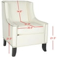 thumbnail image 5 of SAFAVIEH Daniel Club Chair Silver Nail Head, Off-White, 5 of 7