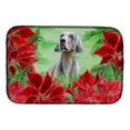 thumbnail image 1 of Carolines Treasures CK1322DDM Weimaraner Poinsettas Dish Drying Mat, 1 of 1