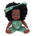 thumbnail image 3 of Muñeca Afroamericana Zulema Muñeca de Bebé Negra Con Ropa Y Traje de Diadema, 3 of 7