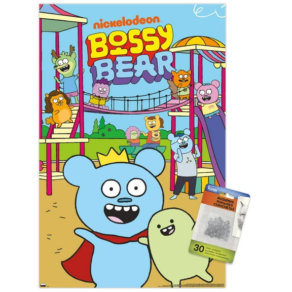 Bossy Bear - Key Art Wall Poster with Push Pins, 14.725" x 22.375"
