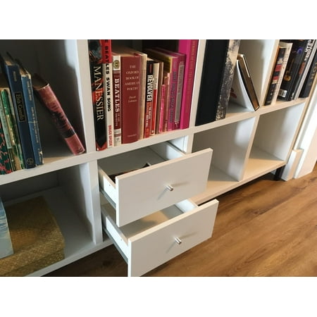 Ikea Kallax Shelving Units Insert with Door (2 Drawer, White)