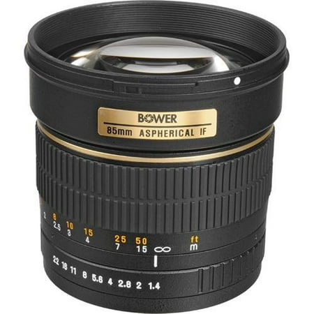 bower sly85c high-speed mid-range 85mm f/1.4 telephoto lens for (Best Mid Range Canon Camera)