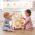 thumbnail image 6 of Jolie Vallee Wooden Baby Walker,Push Walker with Activity Center,Push Wlakers for Babies 12 M+,Adjustable Speed and Height Walkers for Boys/Girls, 6 of 9