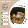 thumbnail image 6 of Yuyamidu Sunflower Music Storage Basket Fabric with Handles Quilted Basket Large Capacity Laundry Basket Portable Folding Storage Nursery Organizer Bin for Clothes Toys, 6 of 6