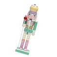 thumbnail image 4 of GUOOL Nutcracker Figurine Craft Christmas Decoration for Christmas Tree Shelf Home Green, 4 of 9