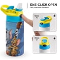 thumbnail image 4 of Tom And Jerry Kids Water Bottle with Silicone Straw And Spill-Proof Lid, 16.9oz Stainless Steel Double-Wall Vacuum Insulated Water Bottles for Boys Girls, 4 of 8