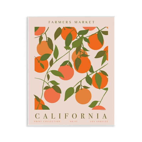 Stupell Industries California Farmers Market Food & Beverage Painting Unframed Art Print Wall Art, 11 x 14