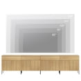 thumbnail image 4 of 126" Wood Drawer Reeded Dresser for Bedroom, 4-In-1 Minimalist Modern Cabinet, Storage Dresser Organizer for Bedroom Living Room Hallway Closet, 4 of 8