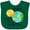 Green, variant on Inktastic Earth Day Peace Love Earth Boys or Girls Baby Bib