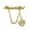 A, variant on MATROOY Rhinestone Brooch Jewelry Accessories Hijab Tassel Lapel Pin Suit Shirt Col-E