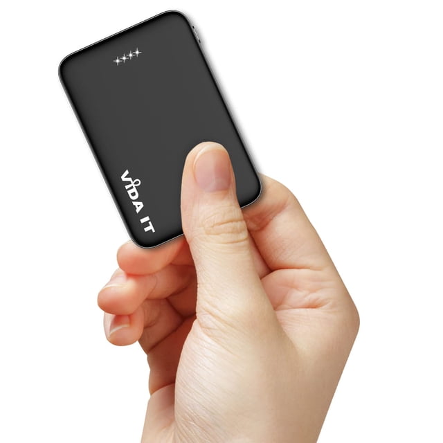 Vida IT - Mini banco de energía de 5000 mAh, cargador portátil pequeño para chaleco calentado, chamarra de batería, para iPhone, teléfono celular