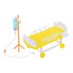 thumbnail image 2 of 1 Juego de Cama Médica de Simulación y Botella de Infusión Juguete PENGJTMXG, 2 of 3