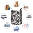 thumbnail image 4 of Balery Lilies Flowers Cesta de ropa redonda con asas, impermeable, independiente, para ropa, juguetes, dormitorio y familia-Medium, 4 of 6