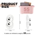 thumbnail image 2 of Mini Self Adhesive Casters, 360 Degree Casters for Home Appliances, Appliance Casters for Small Kitchen Appliances, Small Casters for Storage Box, Trash Can, Furniture (16, Type B White), 2 of 5
